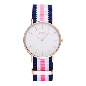 2017 Brand Clock Woven strap sports watches Metal button women's watch Casual Couple Various styles 18 color Quartz Wristwatches