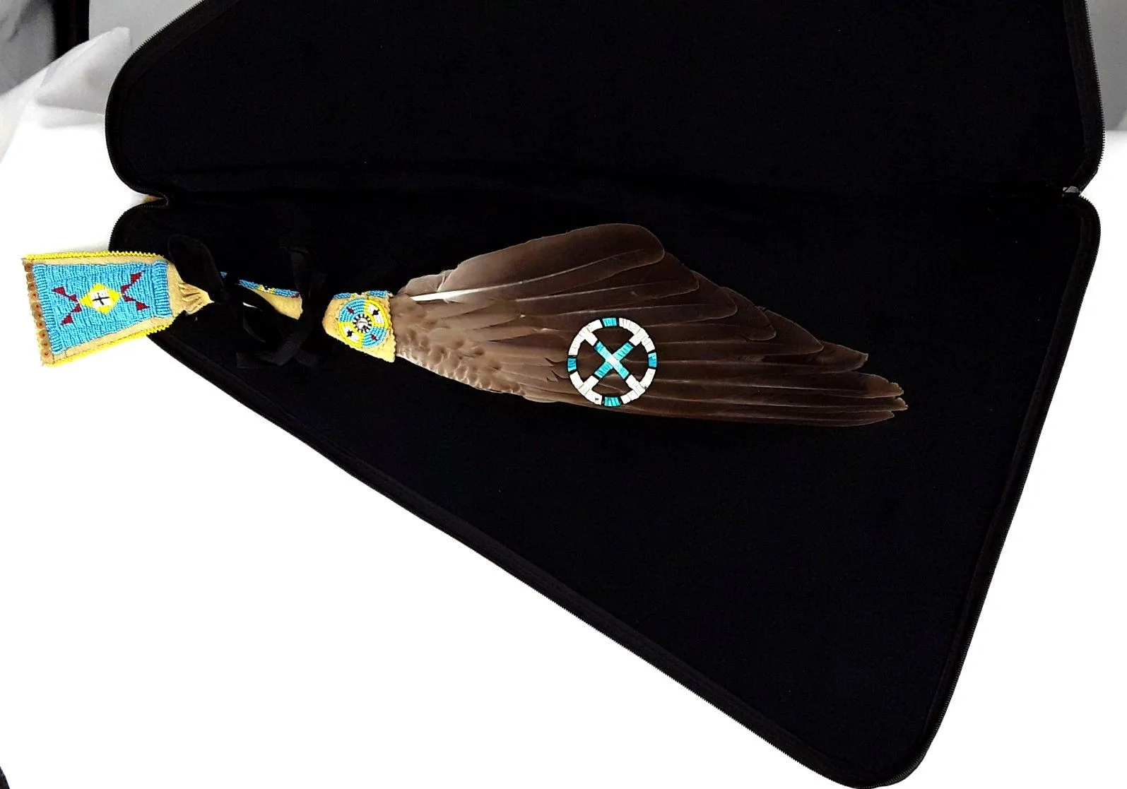 27 Inch Fan Case - Buffalo Jump Hide