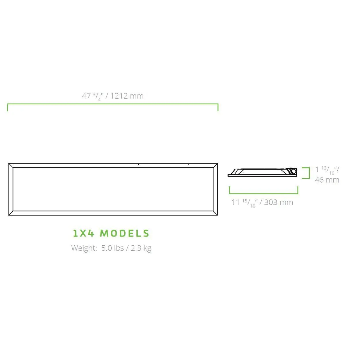 2x2 LED Flat Panel Light, 3750 Lumens, 20/25/30 Watts, 35K/40K/50K, 120/347V