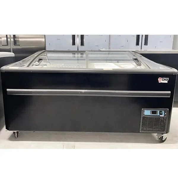 72'' CHEF Combined Island Freezer with Sliding Glass Top CQS-18D