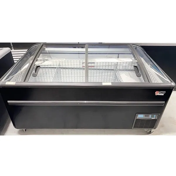 72'' CHEF Combined Island Freezer with Sliding Glass Top CQS-18D