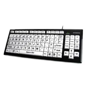 Accuratus Monster 2 High Contrast Uppercase Keyboard with Extra Large Keys