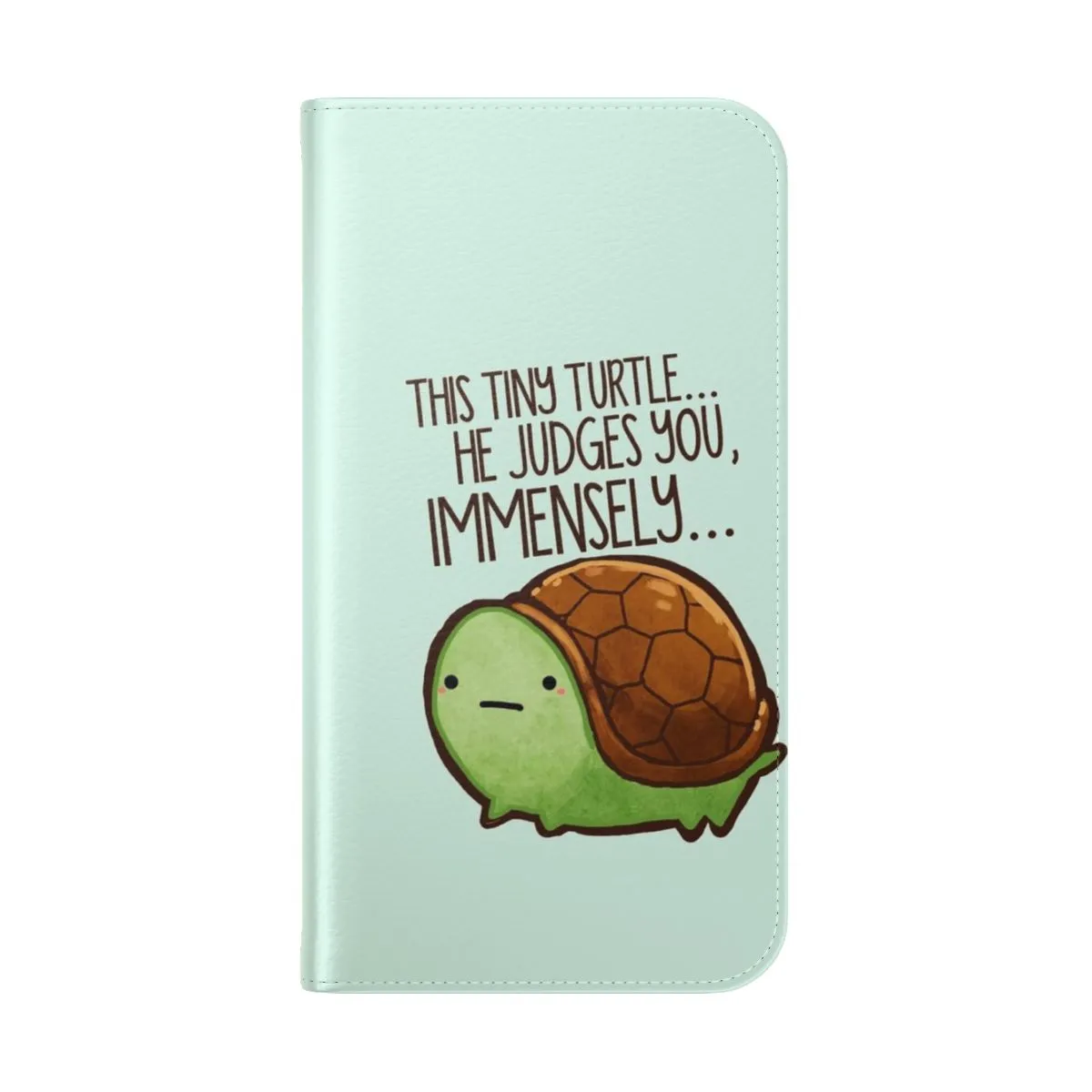 Adorable Turtle Phone Case with Flip Cover