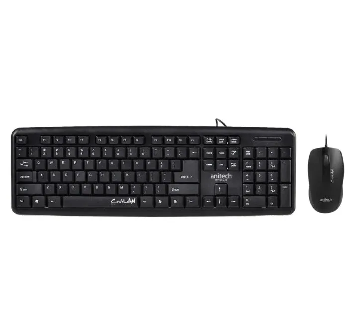 Anitech Keyboard And Mouse PA800 (Black)