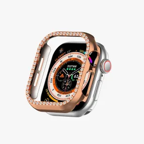 Apple Watch Diamond Plated Protective Hard Case - Rose Gold