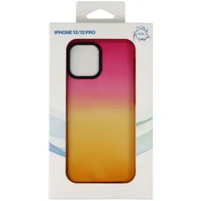 AQA Hard Protective Case for Apple iPhone 12 Pro / iPhone 12 - Pink / Orange