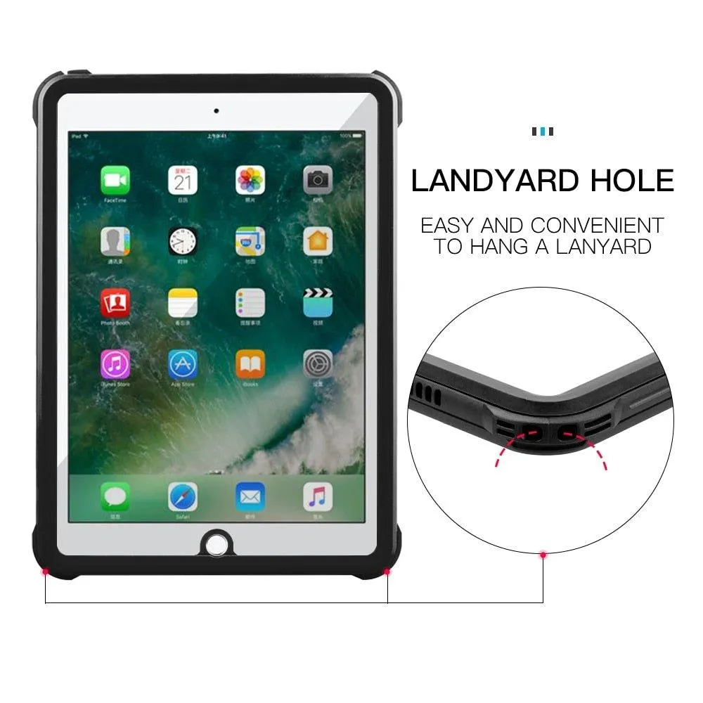 Aurora Waterproof iPad Case With Kickstand And Strap