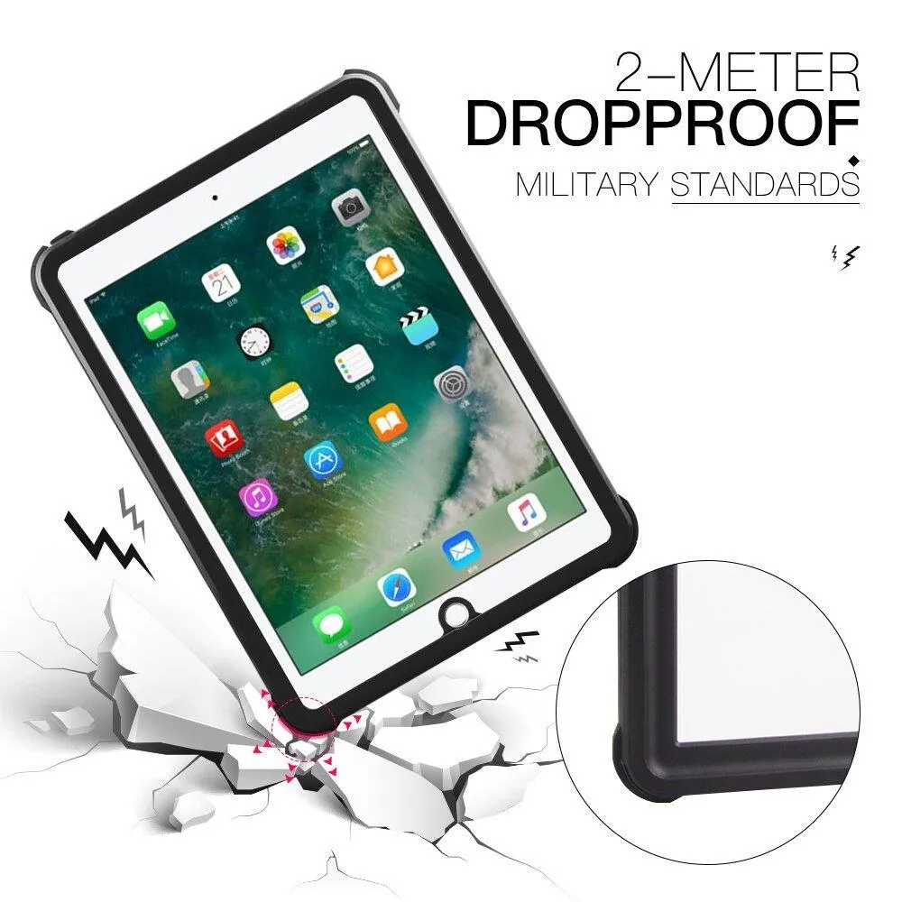 Aurora Waterproof iPad Case With Kickstand And Strap