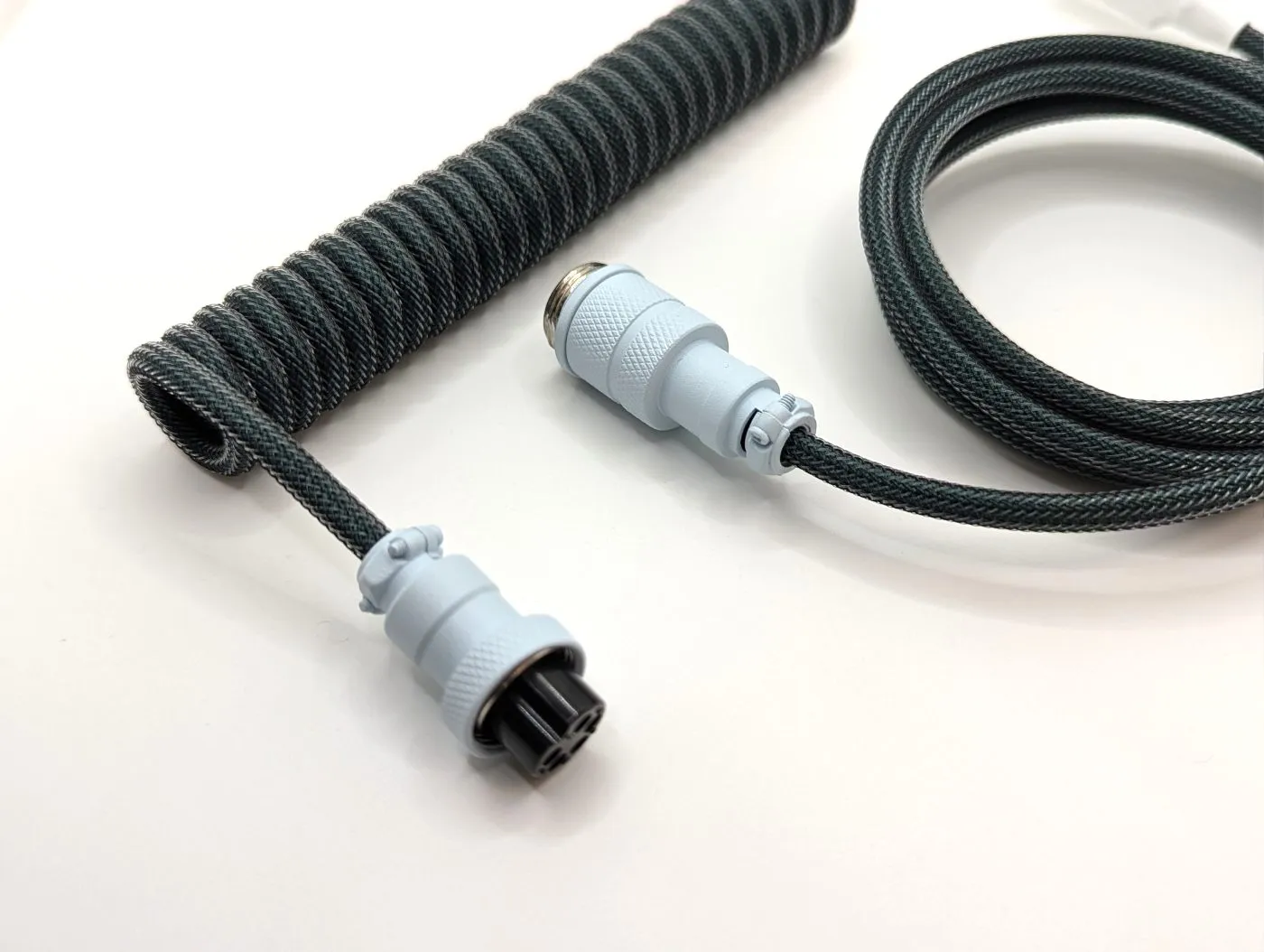 Ausmodshop Coiled Keyboard Cable - Botanical