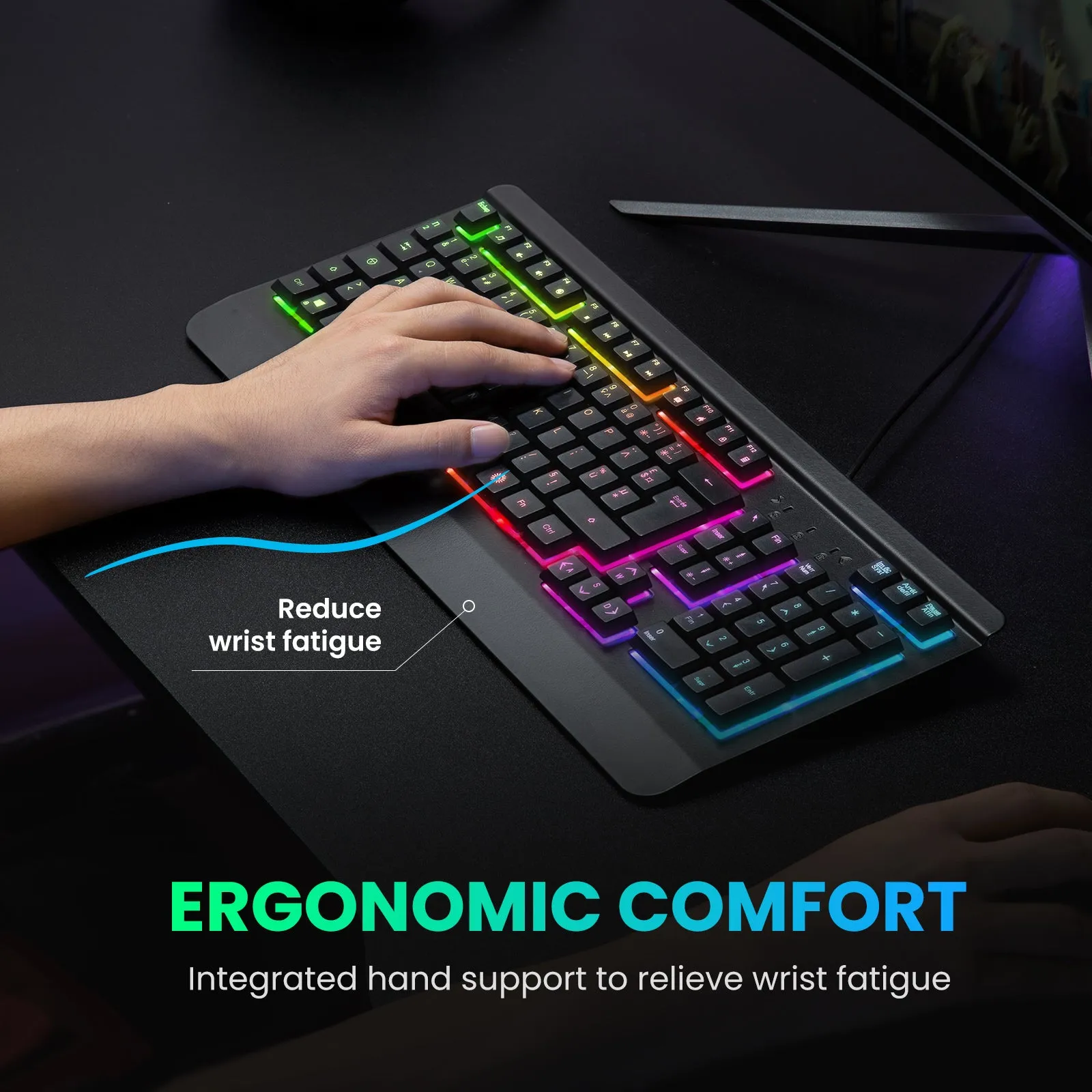 Backlight Gaming Keyboard, Black