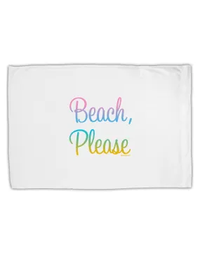 Beach Please - Summer Colors Standard Size Polyester Pillow Case