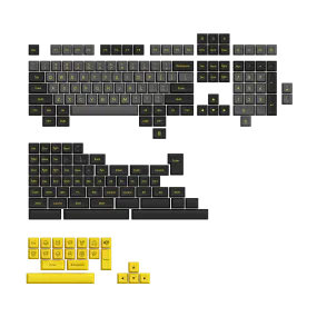 Black & Gold ABS SAL Keycap Set (195-Key)