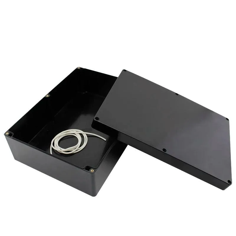 Black Box Outdoor Waterproof Case Plastic Box Electronic Project Case Instrument Waterproof Junction Box Housing