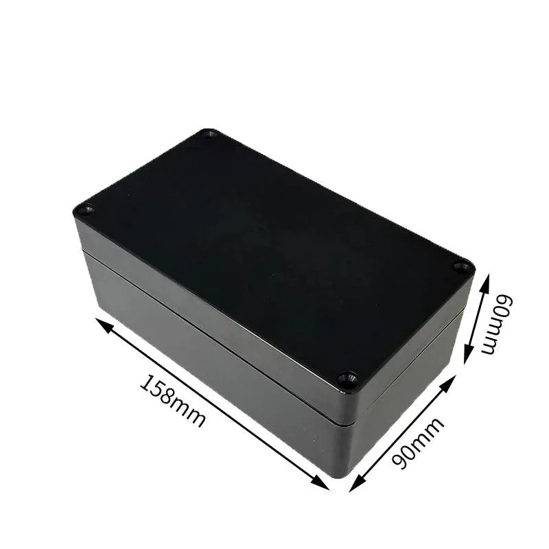 Black Box Outdoor Waterproof Case Plastic Box Electronic Project Case Instrument Waterproof Junction Box Housing