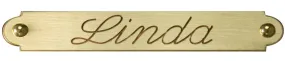 Bridle / Saddle Name Plate, Brass