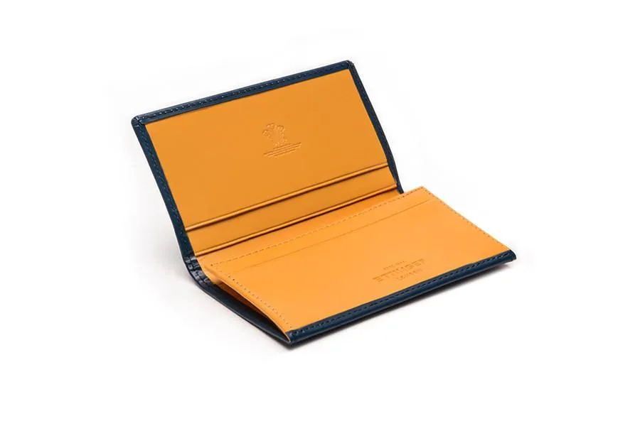 Bridle Visiting Card Case - Petrol Blue