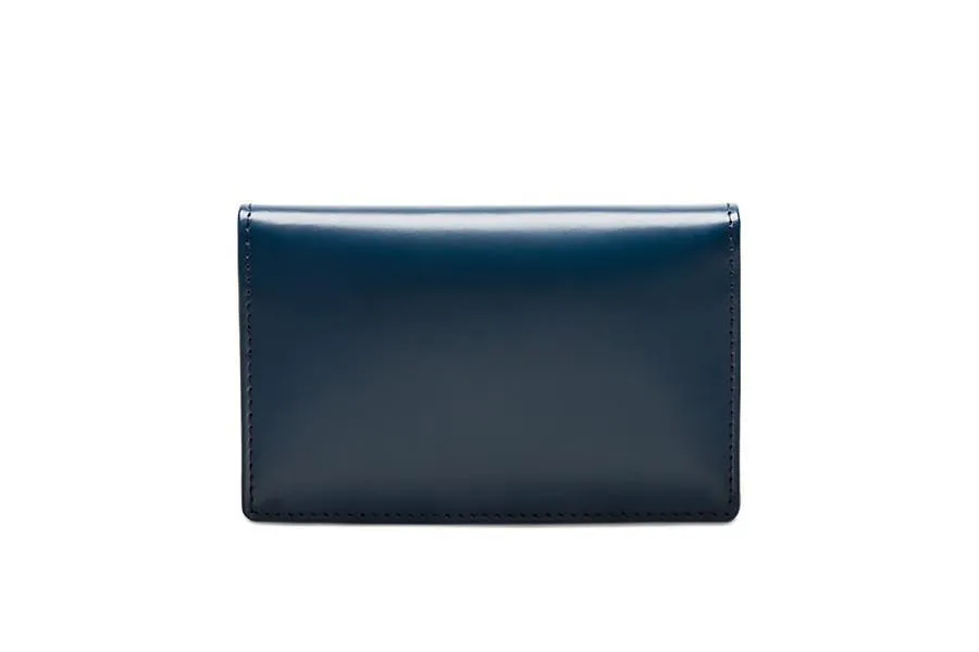 Bridle Visiting Card Case - Petrol Blue