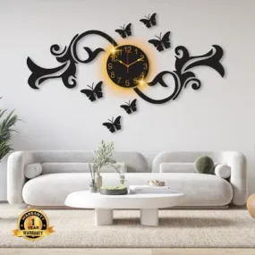 Butterfly Backlit Wall Clock