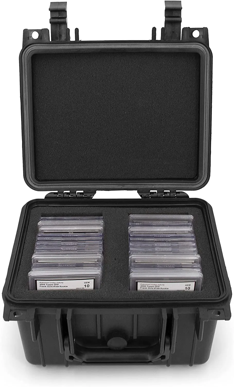 CASEMATIX Graded Card Case Compatible with 30  BGS PSA FGS Graded Sports Trading Cards, Custom Waterproof Graded Slab Card Storage - 3 Color Options