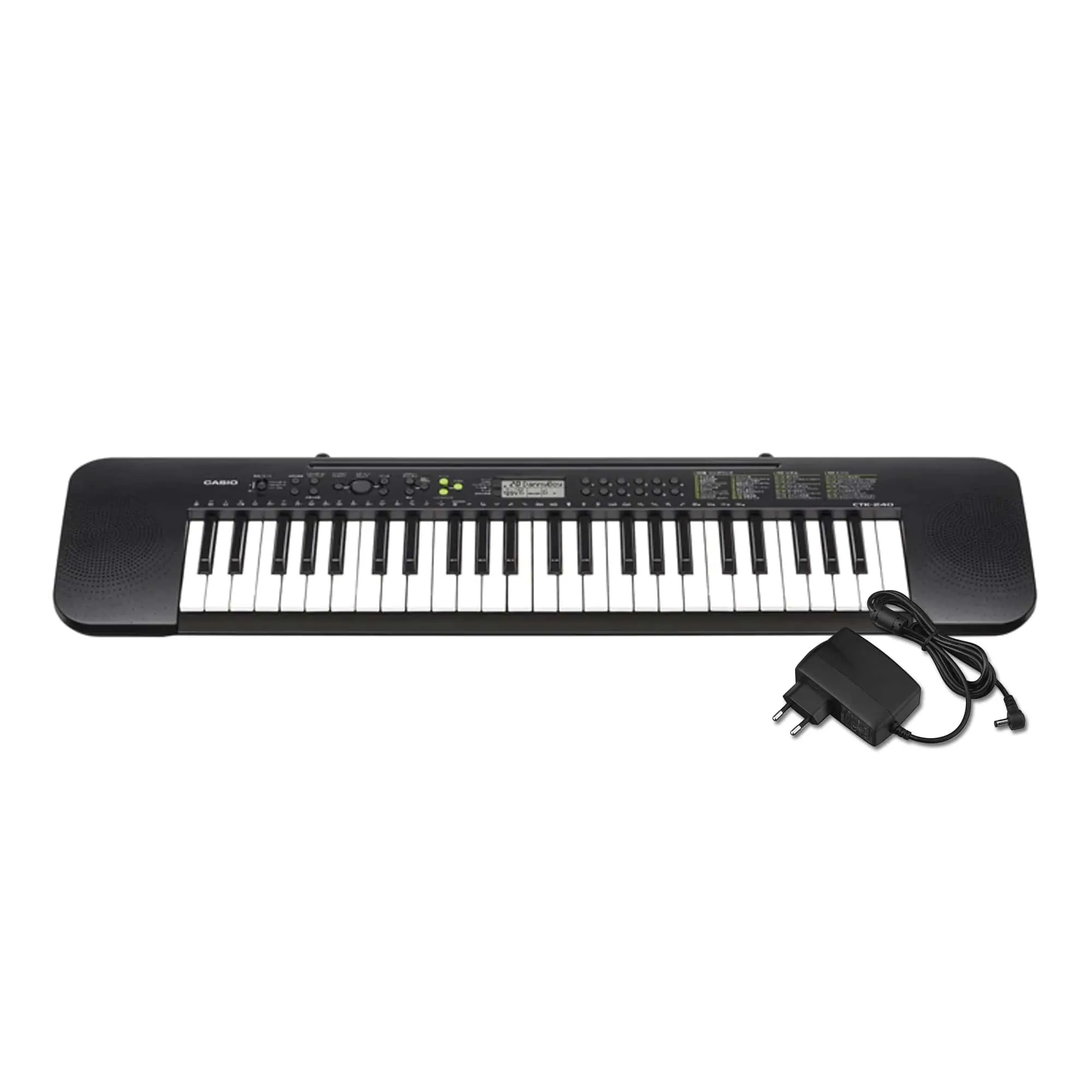 Casio CTK-240-FA 49 Keys Portable Digital Piano Keyboard with Adapter, Built-in Songs, Tones, Rhythms, and Auto-Accompaniment (Black)