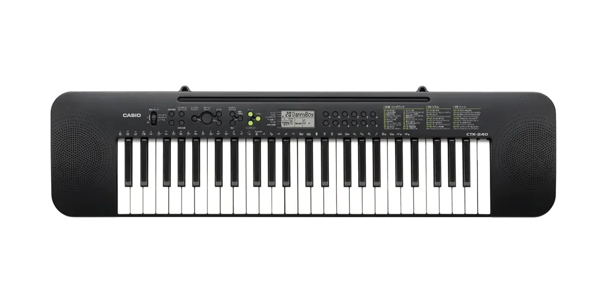 Casio CTK-240-FA 49 Keys Portable Digital Piano Keyboard with Adapter, Built-in Songs, Tones, Rhythms, and Auto-Accompaniment (Black)