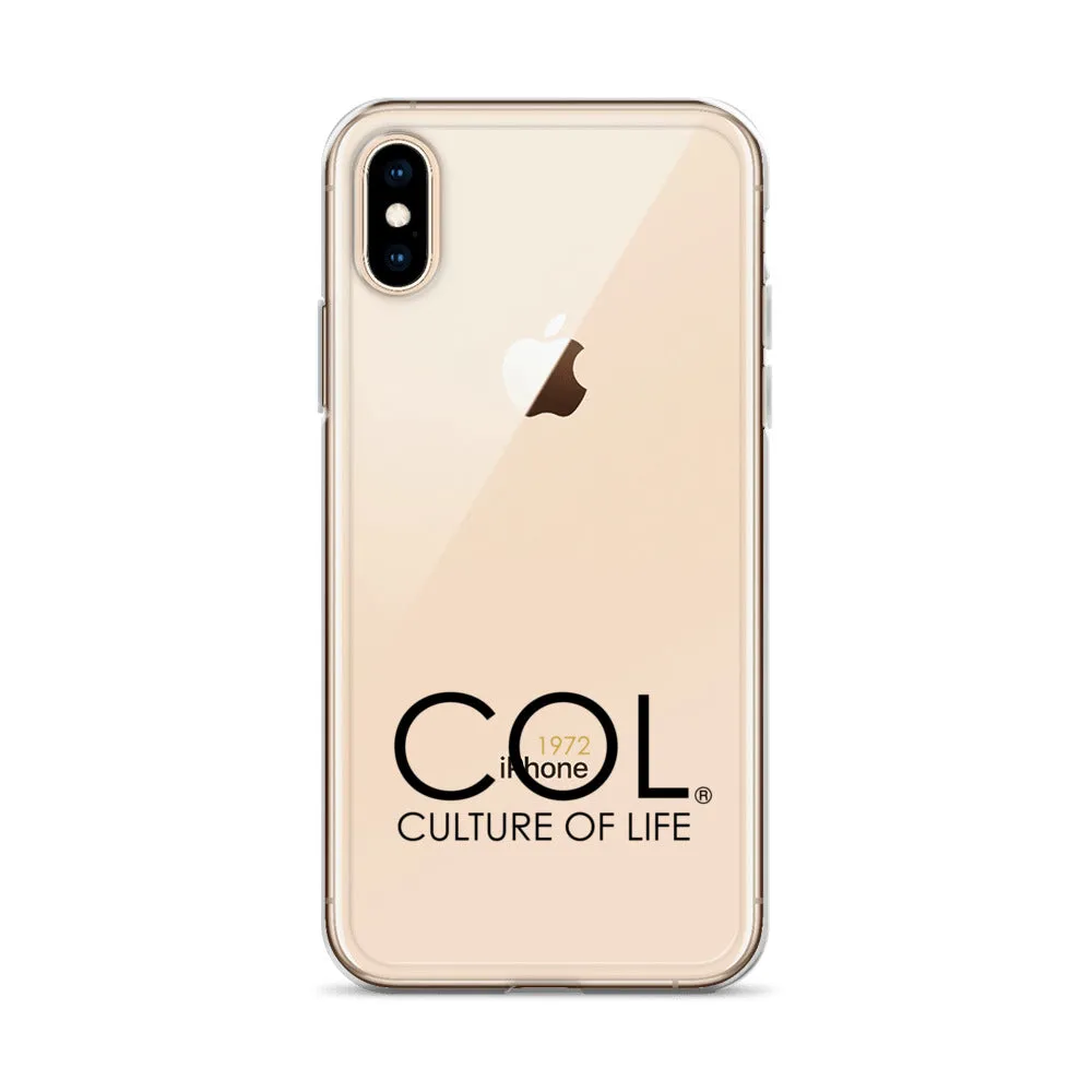 Clear COL logo Case for iPhone®