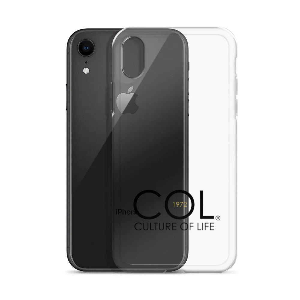 Clear COL logo Case for iPhone®