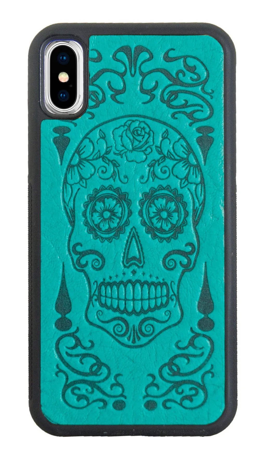 CLEARANCE Leather iPhone XS  & XS MAX Cases, Sugar Skull, 2 Colors