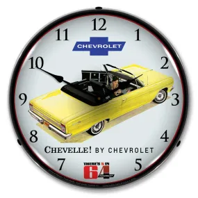 Collectable Sign and Clock - 1964  Chevelle Convertible Clock