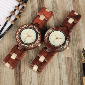 Colorful Wooden Watches for Women   Wood Gift Box