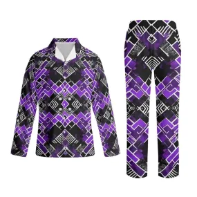 Comfy Purple block Pajama Set