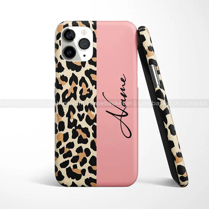 Coral Cheetah Print Phone Cover