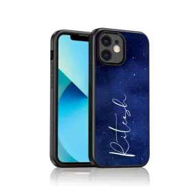 Custom iPhone 11 Back Case Mobile Back Cover with Calligraphy Name - Stars