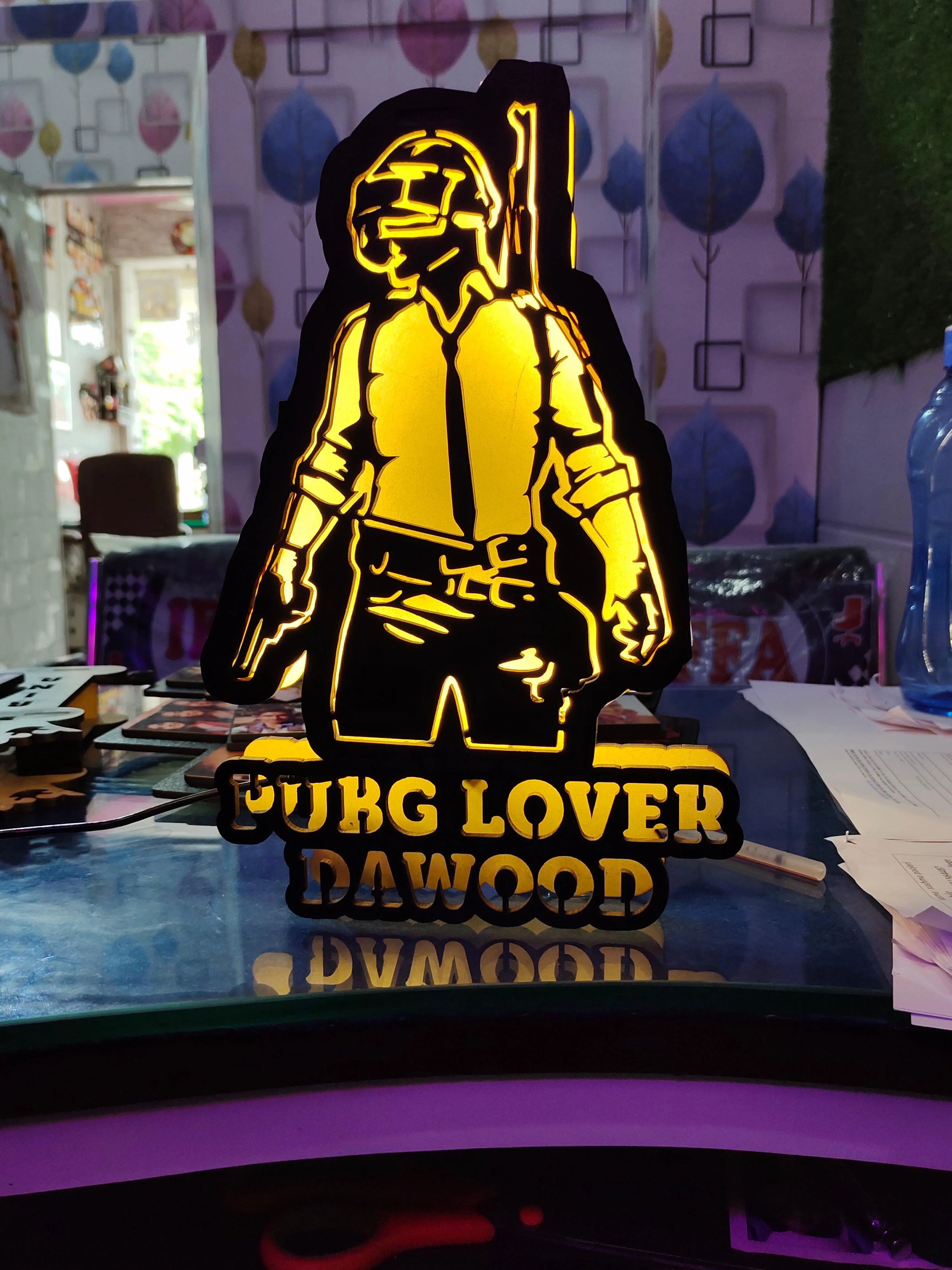 Customized Light Frame For PubG Lovers