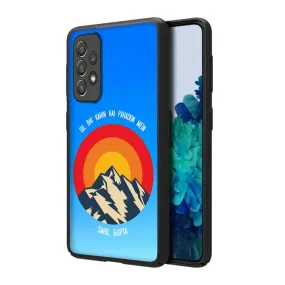 Customized Samsung A52 5G Back Cover with Name Designer Phone Cases  - Adventure Mountains