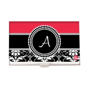 Customized Visiting Card Holder Return Gift - Damask Red