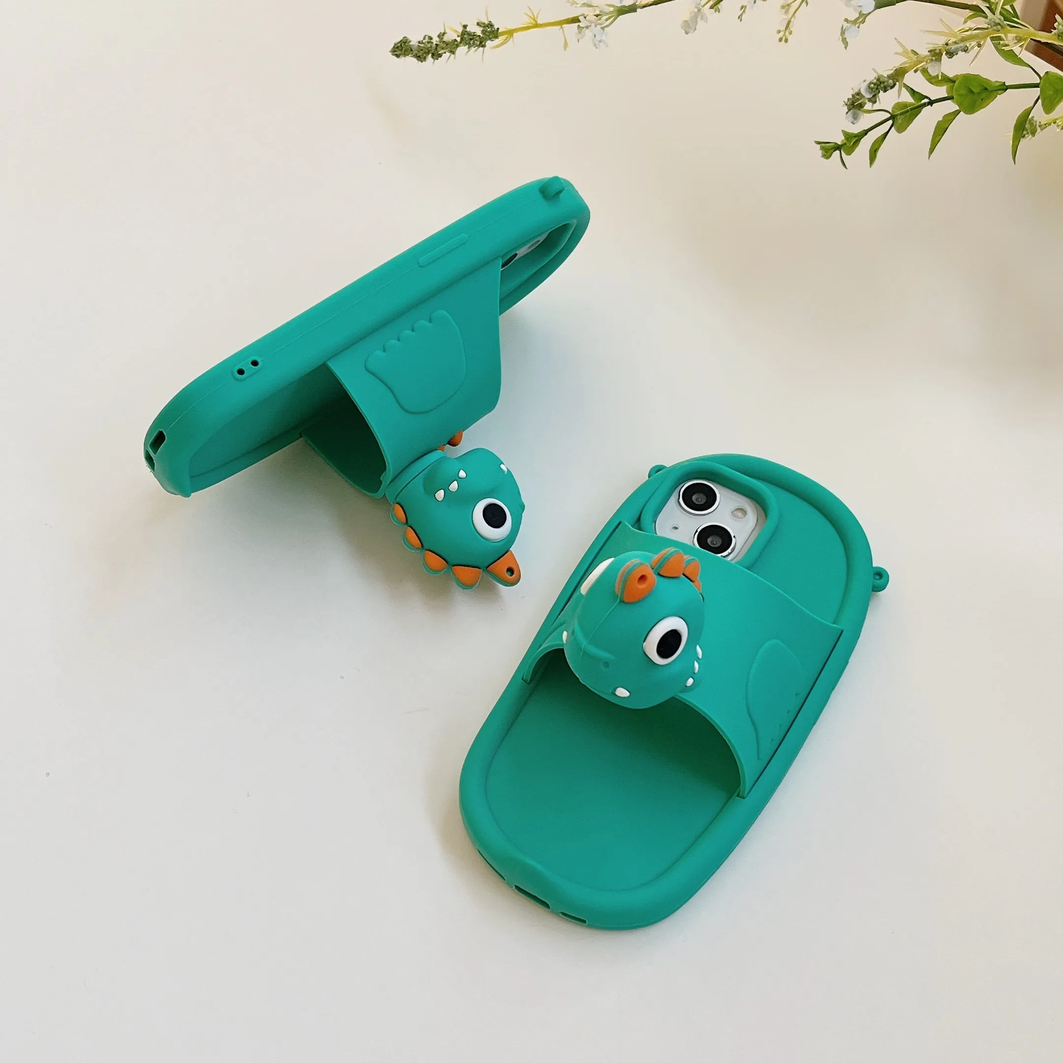 Cute Frog Slipper Style iPhone Case