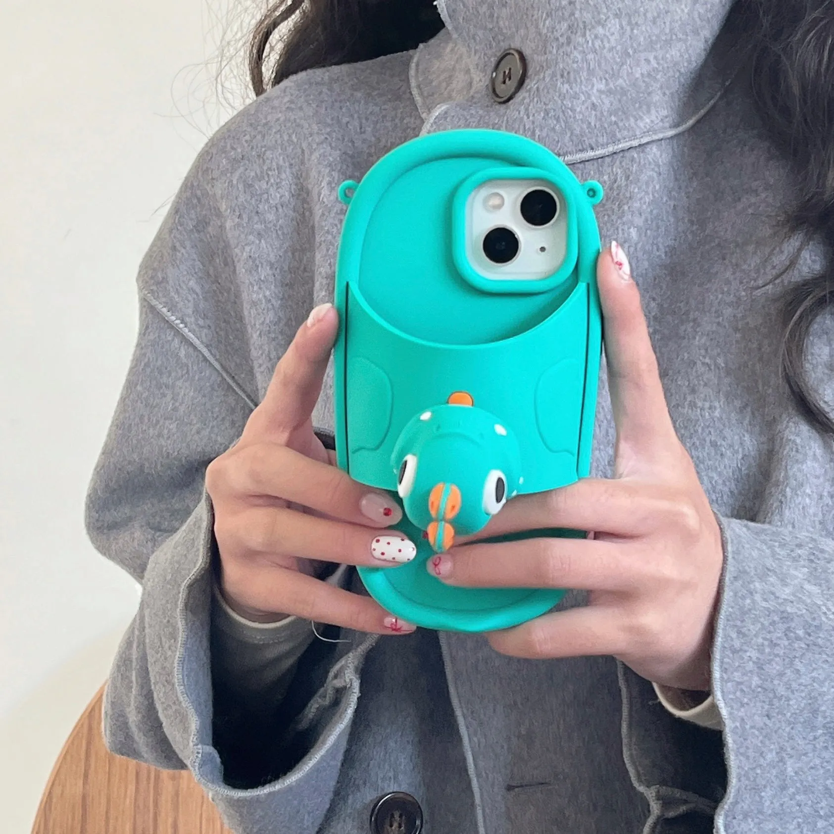 Cute Frog Slipper Style iPhone Case