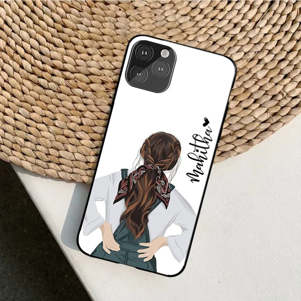 Cute girl Name Glossy Protective case