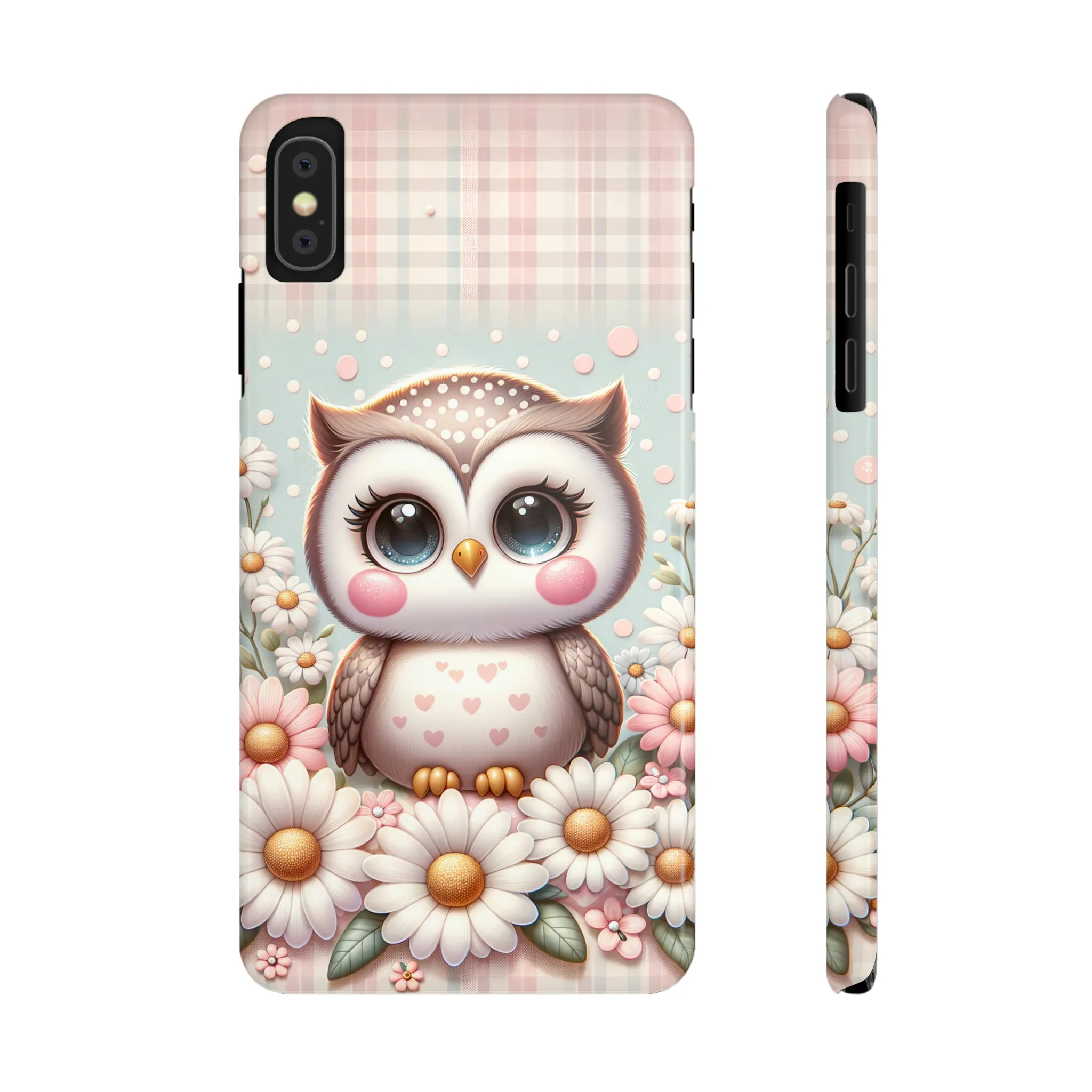 Cute Owl Design Sleek Elegance Wireless-Charging Compatible Phone Case Slim Phone Case compatible with over 20 iphone models