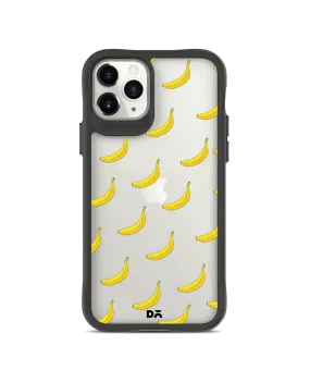 DailyObjects Banana Icon Black Hybrid Clear Case Cover For iPhone 11 Pro