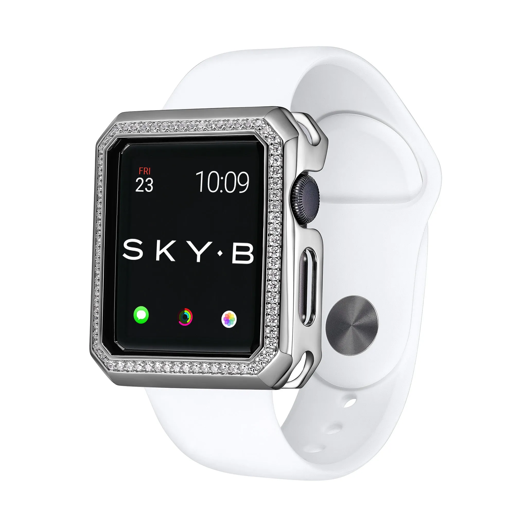 Deco Halo Apple Watch Case - Silver