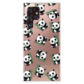 Deco Samsung Galaxy S22 Ultra case - Pandas and Bamboo