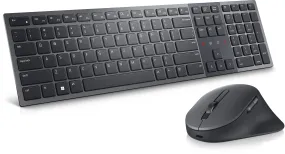 Dell Premier Km900 - Keyboard And Mouse Set - Collaboration - Backlit - Wireless - 2.4 Ghz, Bluetooth 5.1 - Qwerty - Uk