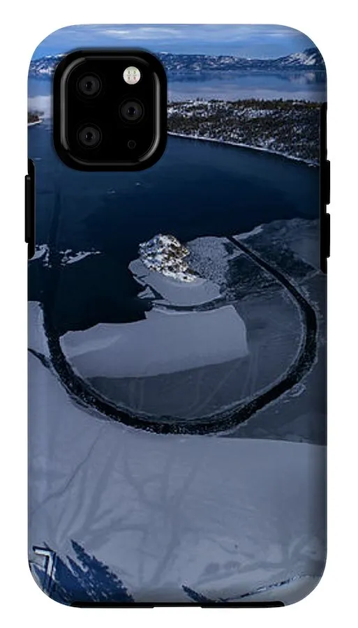 Emerald Bay Ice Aerial - Phone Case