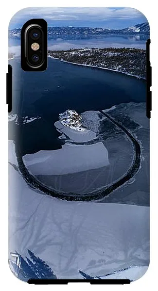 Emerald Bay Ice Aerial - Phone Case