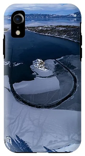 Emerald Bay Ice Aerial - Phone Case