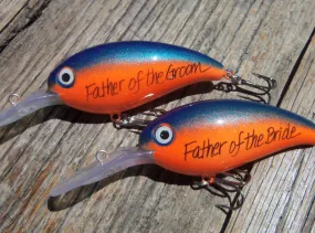 Father of the Groom and Bride - Personalized Crankbait Lure