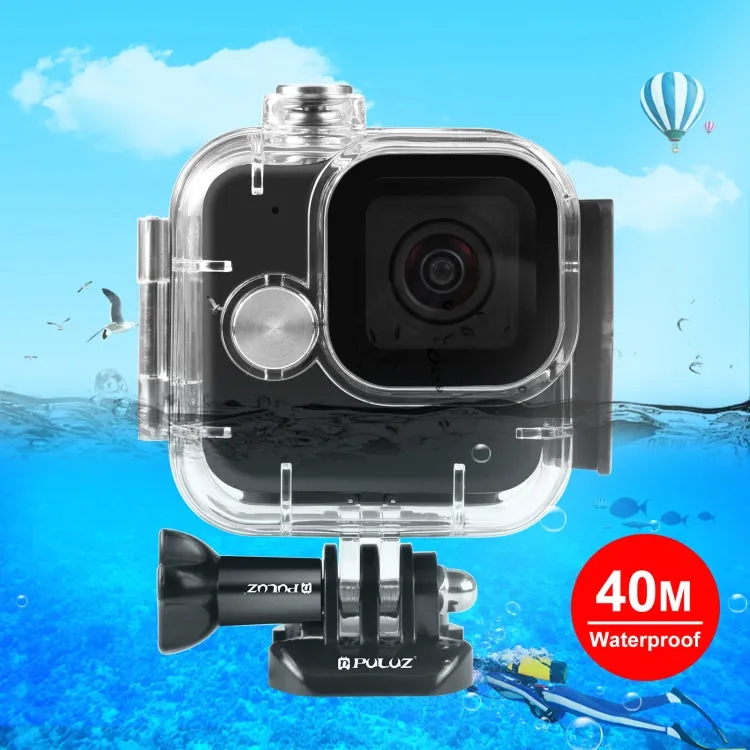 For GoPro Hero11 Black Mini PULUZ 40m Waterproof Housing Protective Case with Buckle Basic Mount & Screw (Transparent)