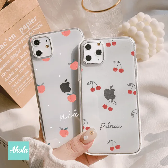 【Fruity】Soft TPU transparent phone case 名字透明電話軟殼